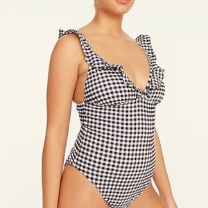 J.Crew Gingham Swimsuit NWT Sz 4